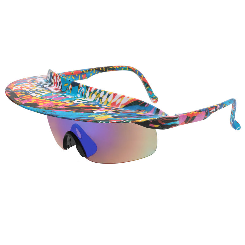 Wholesale PC Big Frame Cycling Hat Brim Sunglasses